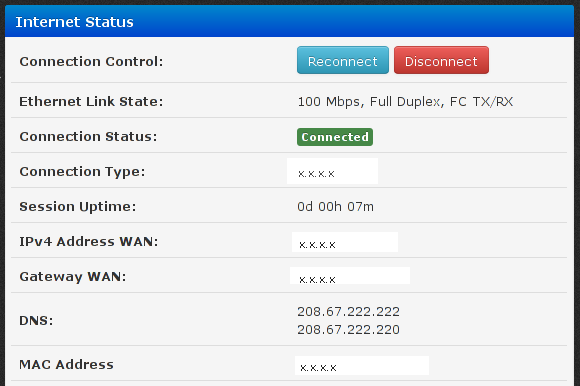 router beállításai manuális DNS címekkel