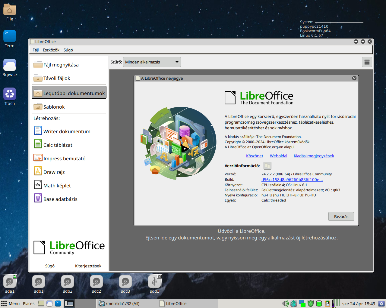 Irodai szoftverek • Re: LibreOffice_7.0.0.3_HU_Linux(x86_64)