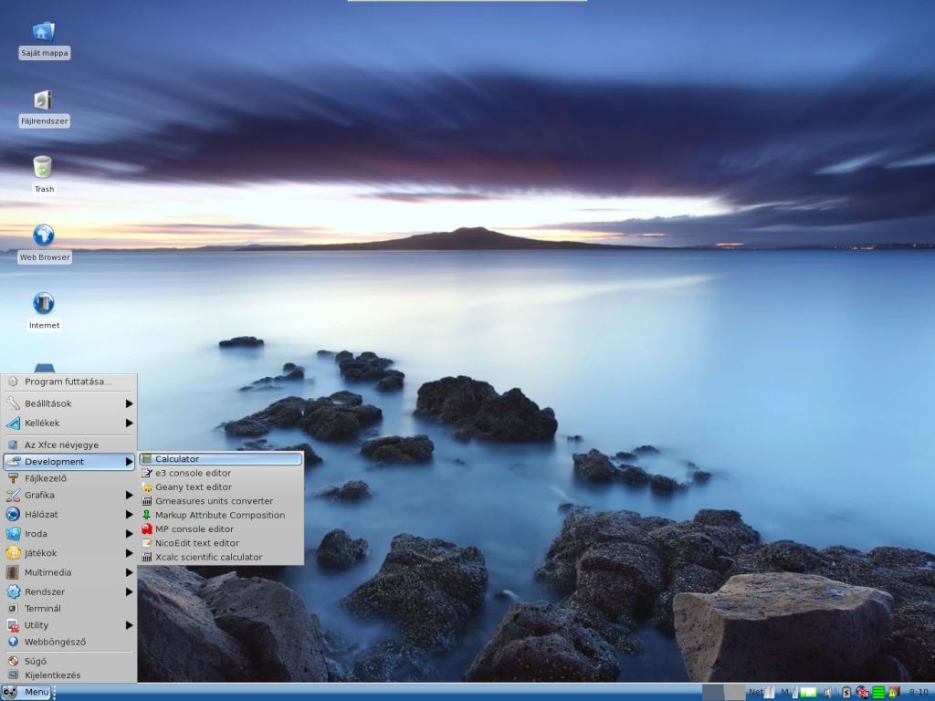 XFCE4.6 felületű